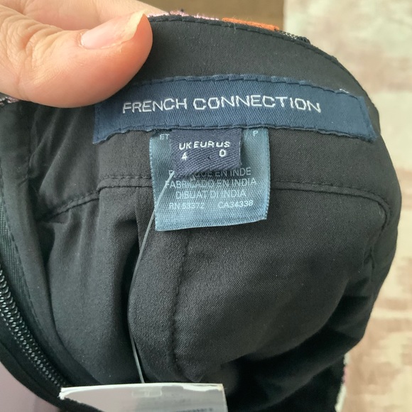 FRENCH CONNECTION Astrida Aliyha Lace Mini Skirt Moonless Night Multi Size XS - Picture 6 of 11